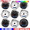 ZMFJH 30KMH-300KMH 85mm Analog Pulse Speedometer Gauge 7 Color Light Speed Meter Pulse Signal Speedometer Car Boat Yacht 12V24V