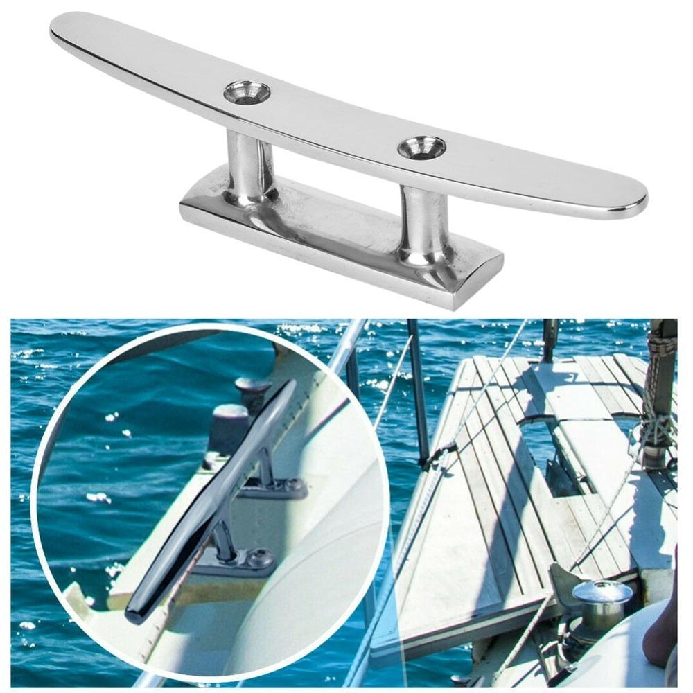 2pcs 316 Stainless Steel Marine Rope Cleat Open Base Boat Mooring Accessories  Boat