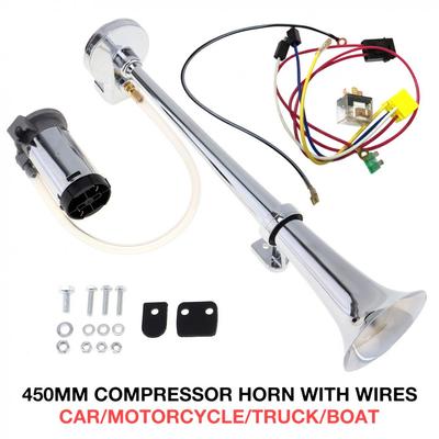 17 tums 12V/24V 150db Super högljudd enbil Trumpet Lufthorn Kompressor Bilhorn Högtalarsats för bilar Lastbilar Båtar