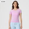 Spring and Summer New Women's Short-sleeved Crew Neck Sports T-shirt Running Fitness Top Slim-fitting Breathable Yoga Short-sleeved S1011