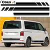3PCS Fashion Racing Stripes Graphics DIY Decoration Transport Vehicle Stickers For VW T5 T6 Trunk Vinyl Decals Accessories