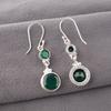 Green Onyx Gemstone 925 Sterling Silver Handmade Earrings For Mother's Day Gift EE-160-15