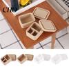 Lunch Box Ecologica 5 Pezzi Mini Scatole, Miniatura 1:Scatola Bento Scala 1:12, Piccolo Contenitore per Cibo con Coperchio per Accessori Cucina Casa delle Bambole Robusto