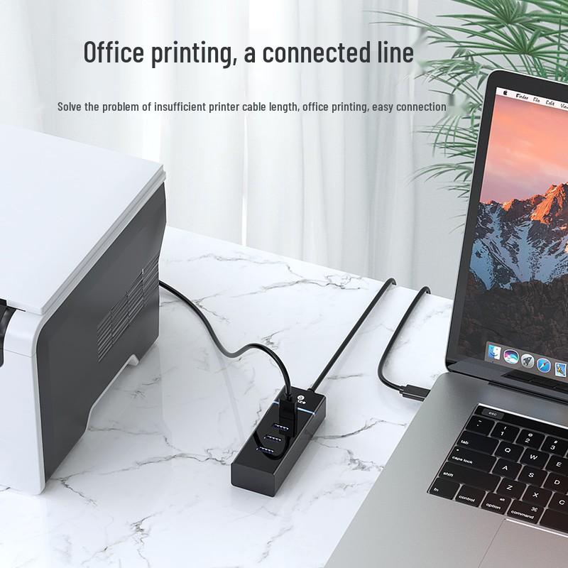 BIAZI USB-C to 4-Port USB 3.0 Splitter Docking Station