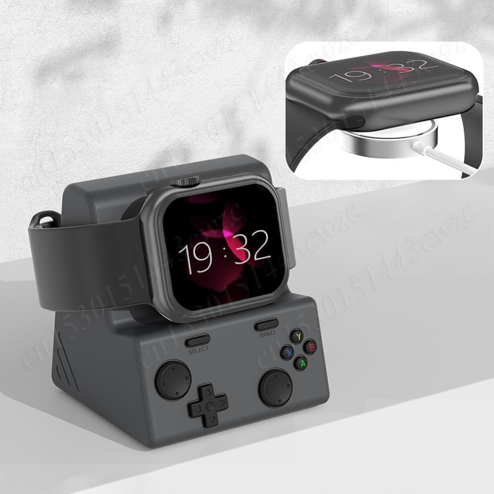 Charger Stand Silicone Dock Holder Charger Cable Smartwatch Holder Desk Watch Holder for Apple Watch Series 10 9 8 7 6 5 4 3 2 1
