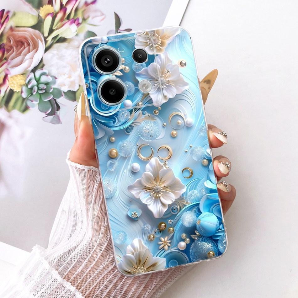 For Xiaomi Poco X6 Pro PocoX6 Cute Flower Butterfly Cat Painted Case For POCO X 6 X6Pro Soft Silicone TPU Phone Cases