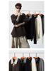 Men's American Retro Faux Two-Piece Polo Collar Sweater - Autumn/Winter Clean Fit Loose Casual Knitwear