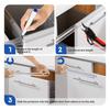 Good-Kitchen Cabinet Door Protector Edge Guard(17.7In Clear PVC), Cabinet Guard(Pack Of 6) For 3/4In Thick Doors