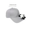 Lovely Plush Panda Baseball Hat For Women Men Unisex Cotton Baseball Caps with Adjustable Back Closure Sport Headwear