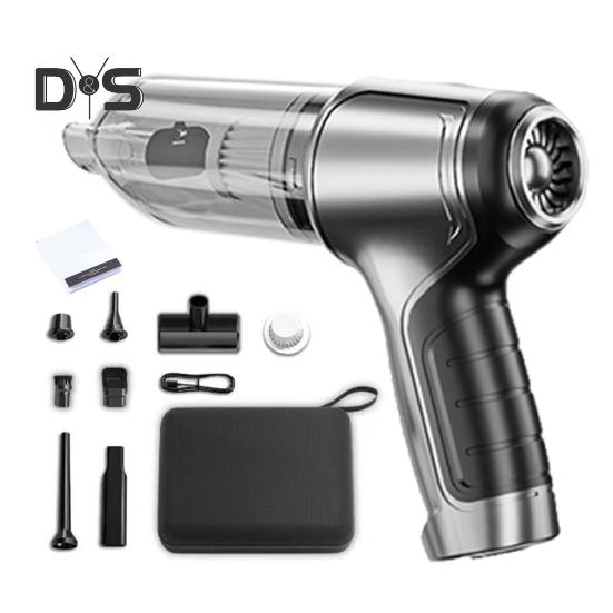 

Беспроводной автомобильный пылесос 12000PA ручной пылесос портативный перезаряжаемый складной автомобильный пылесос и воздуходувка для домашнего офиса уборка шерсти домашних животных чёрный