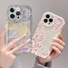 Case For Realme C53 C55 C67 C63 C65 C35 C33 C21Y C25Y C51 8 5G 10 13 11 12 Pro Plus GT 6 Note 60 Cover Flower Cream Wavy Edge