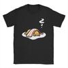 Gudetama Sleeping T-Shirt for Men Women Lazy Egg Cartoon  Awesome 100% Cotton Tees Crewneck Short Sleeve T Shirt 6XL Clothes