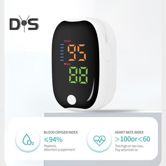 Blood Oxygen Meter Oximeter with Digital Display High Precision Compact Portable Non-Invasive Painless Blood Oxygen Monitor Clip
