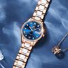 OLEVS Ceramics Women Watches Luxury Brand Diamond Automatic Mechanical Watch Ladies Waterproof Calendar Gift Reloj Muje
