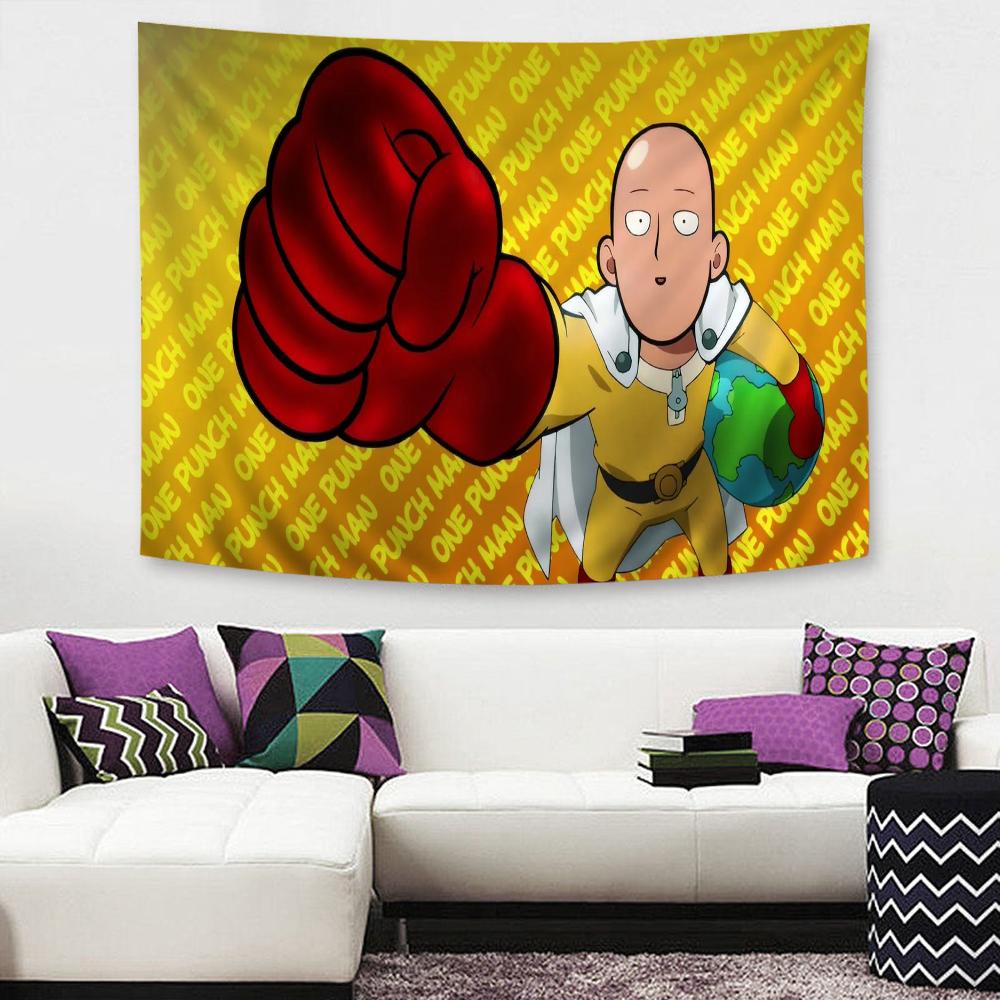 O-One P-Punch Man Hanging Bohemian Tapestry Hanging Tarot Hippie Wall Rugs Dorm Wall Hanging Home Decor