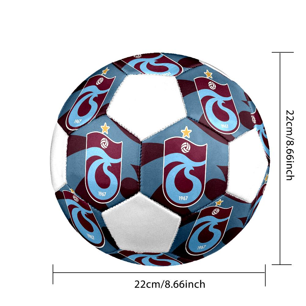 1 PEZZO SK Trabzonspor club taglia 5 pallone da calcio PrahaPallone da Calcio Indoor Colorato Per Tutte le Età Cucito a Macchina PVC Pronto per la Competizione Resistente Alto Rimbalzo