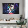 Cosmic Astronaut Tapestry Fun Space Food Wall Art for Bedroom or Living Room Large Decorative Hanging Add Galactic Charm