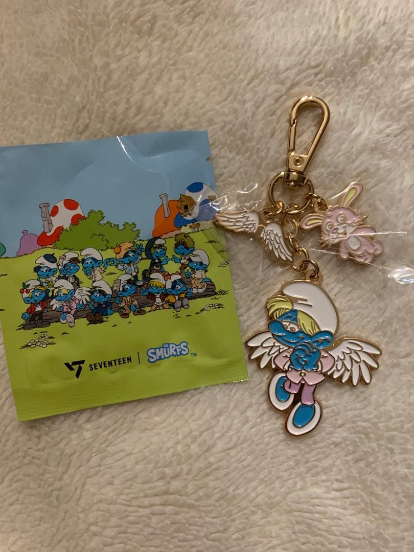 [Б/У] SEVENTEEN Смурфики isaac toast брелок Jeonghan