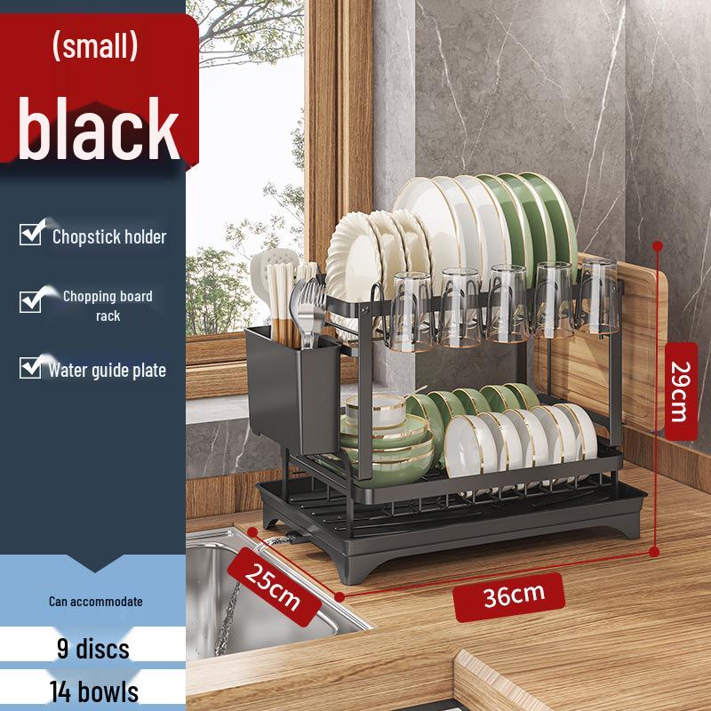 Multifunctional Kitchen Countertop Dish Rack & Drainer