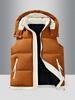 Men's Korean Style Hooded Thickened Cotton Vest for Autumn/Winter - Trendy, Warm Youth Outerwear.