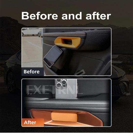 Silicone Pour Ford Ranger 2023 2024 2025 Boîte de Rangement Organisateur de Poignée de Porte de Voiture Plateau Accessoires de Modification d'Intérieur Automobile