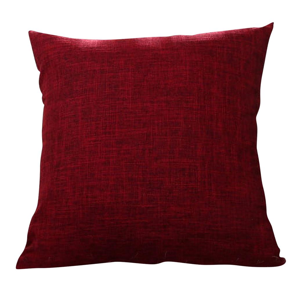 55 * 55cm Kissenbezug Zuhause Verdickter Leinen-Kissenbezug, Sofakissen, Bettkopfteil Weiche Polsterung