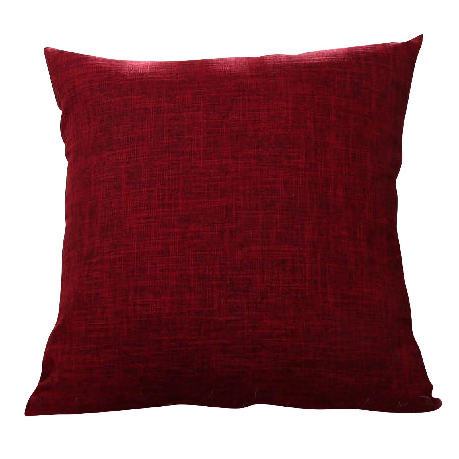 

55 * 55 см Чехол для подушки Домашняя утолщенная льняная наволочка, диванная подушка, мягкая подушка для изголовья кровати One Size