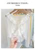 Lace Tie Women's Summer Cardigan - Lightweight Sun Protection Shawl & Airy Short Jacket In Gentle Fairy Style