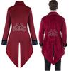 Mittelalterlicher Smoking Steampunk Vintage Viktorianischer Langarm Windbreaker Mittelalter Vintage Anzug Prinz Kostüm für Männer Herren Steampunk