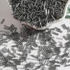 7mm Silver-Filled Glass Rice Tube Beads for DIY Jewelry, Necklace & Clothing Accessories