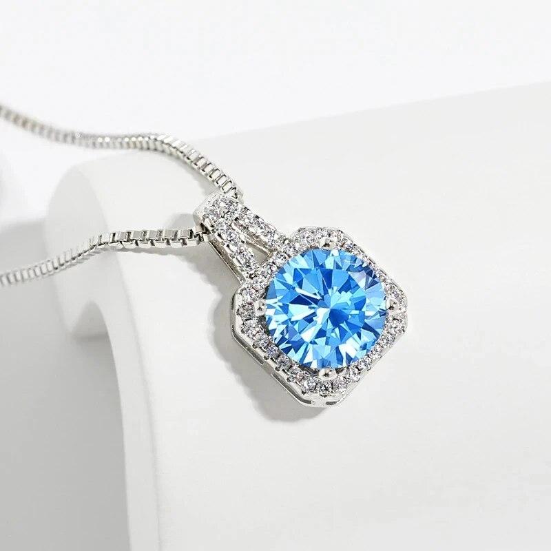 1 Pcs Luxury Cool Wind Silver Plated Copper Pendant With Stainless Steel Chain Combination Of Collarbone Necklace