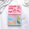 6 Cavities DIY Cookie Soap Candy Gummy Chocolate Mold Baking Mold Ice Cream Tray