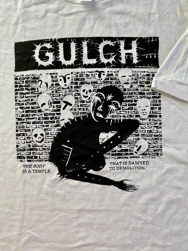 Vtg Gulch Band Painted Man Heavy Cotton White T Shirt S-5XL For Fans TT251 Unisex T-Shirt M
