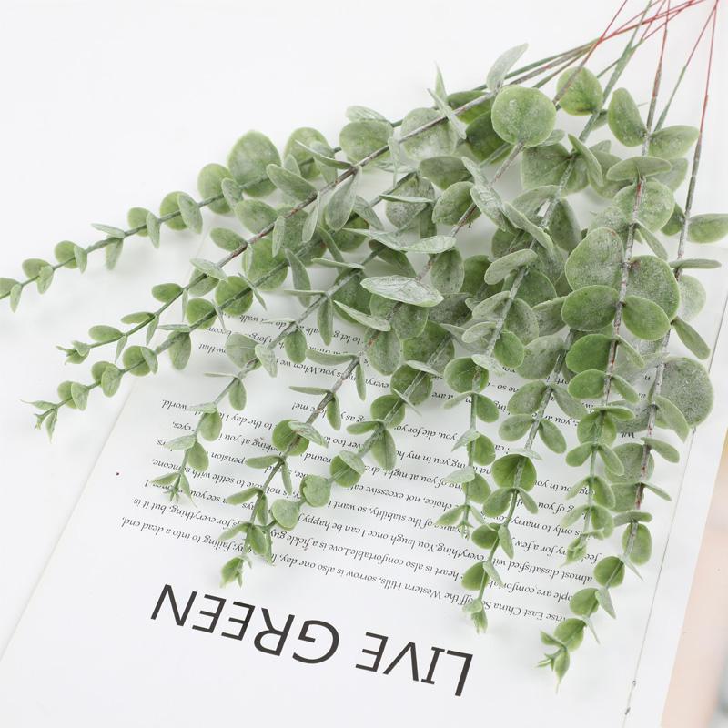 Eucalyptus Leaves Realistic Fake Plants Home Decor Greenery Branches DIY Artificial Plants For Wedding Bouquets Eucalyptus Stems