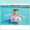 New Inflatable Children's Rainbow Panda Swim Ring With 3d Handles Summer Water Armpit Ring Stock