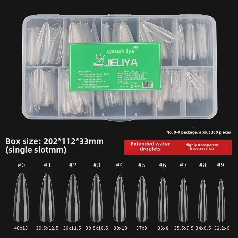 

Ciliya ультратонкие бесследные каплевидные накладные ногти в форме буквы Т, не требующие полировки