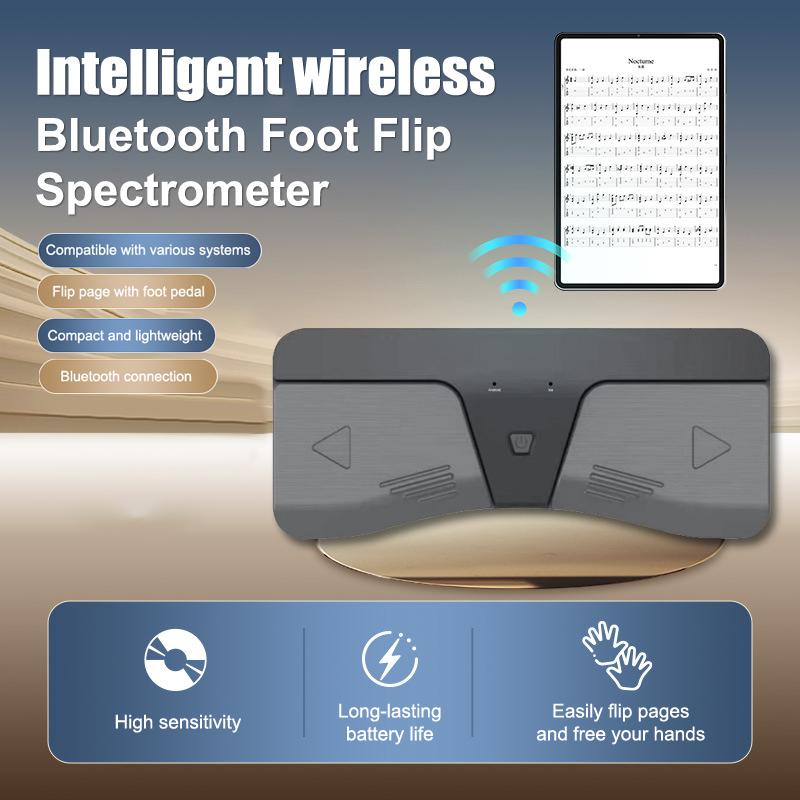 Wireless Bluetooth Page Turner Pedal Intelligent Wireless Bt Page Turner Pedal For E-Books Piano Guitar Sheet Music Turners