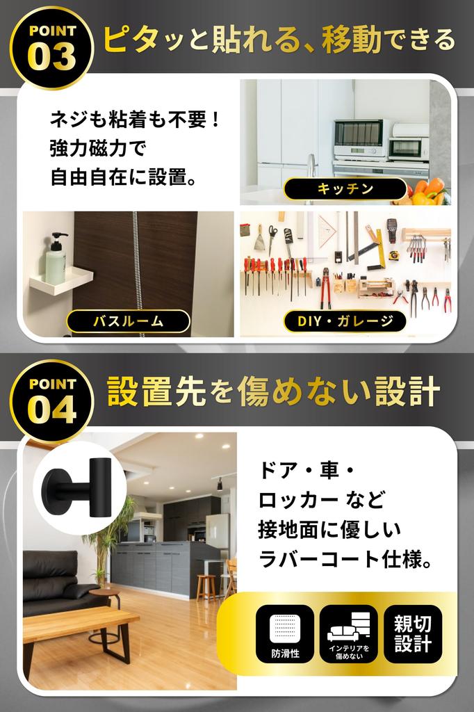 Super Strong Neodymium Magnet Set of Rubber Ideal for Tool Car and Metal Surface Storage Hooks, N52, Heavy-Duty Capacity, 2, Coated, Shelves, Camping,