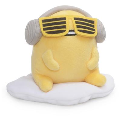 GUND Sanrio Gudetama z żółtą pluszową zabawką dla dzieci w wieku 1 roku i starszych Okulary przeciwsłoneczne, 5-cali