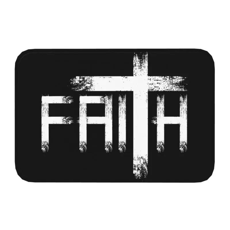 

Custom Jesus The Way The Truth The Life Doormat Anti-Slip Entrance Mats Religion Cross Christian Faith Balcony Room Carpet Rug 40x60cm