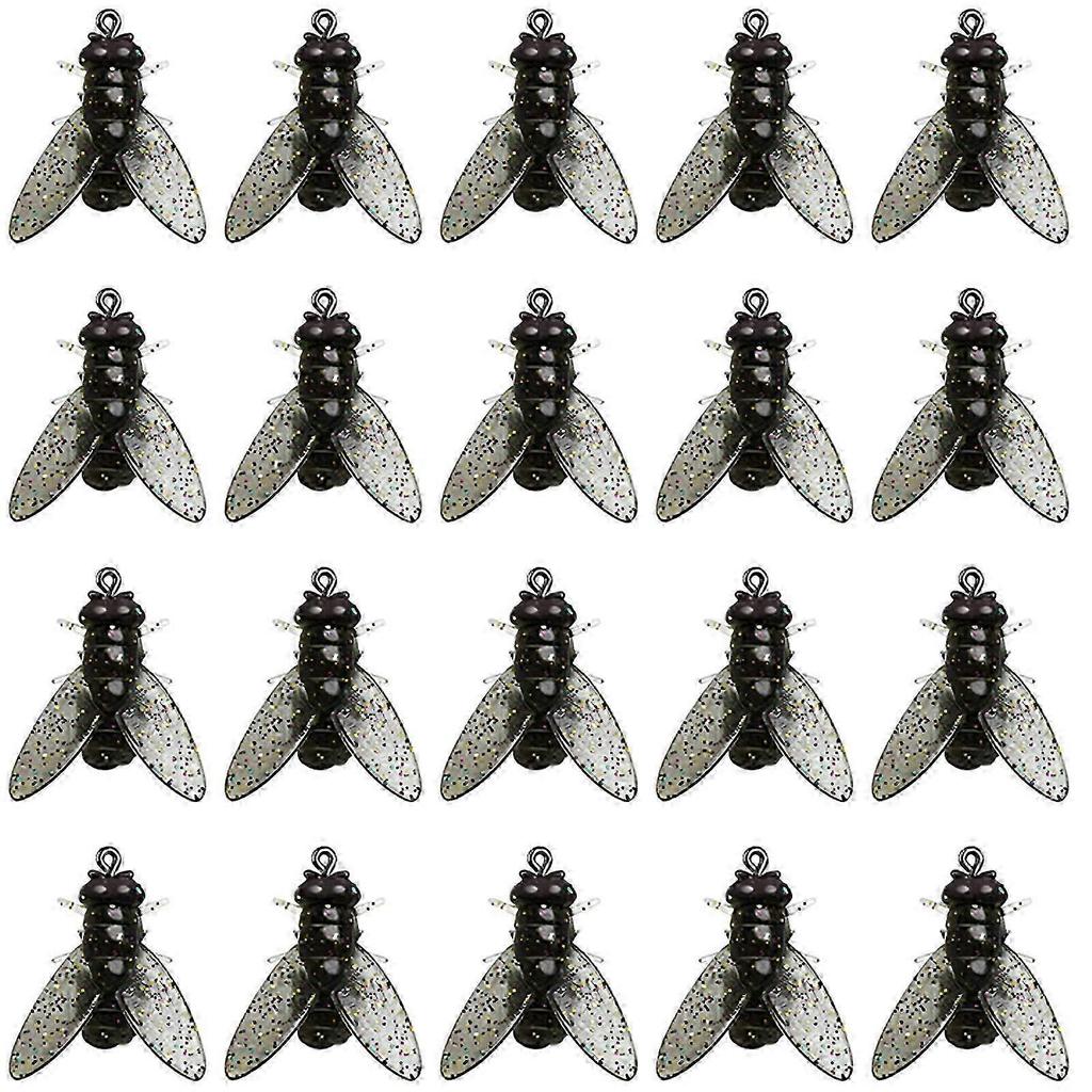 20xBionic Fly Fishing Bait,Trout Jigs Swimbaits Dry Flies Bass Fly Fishing Lures