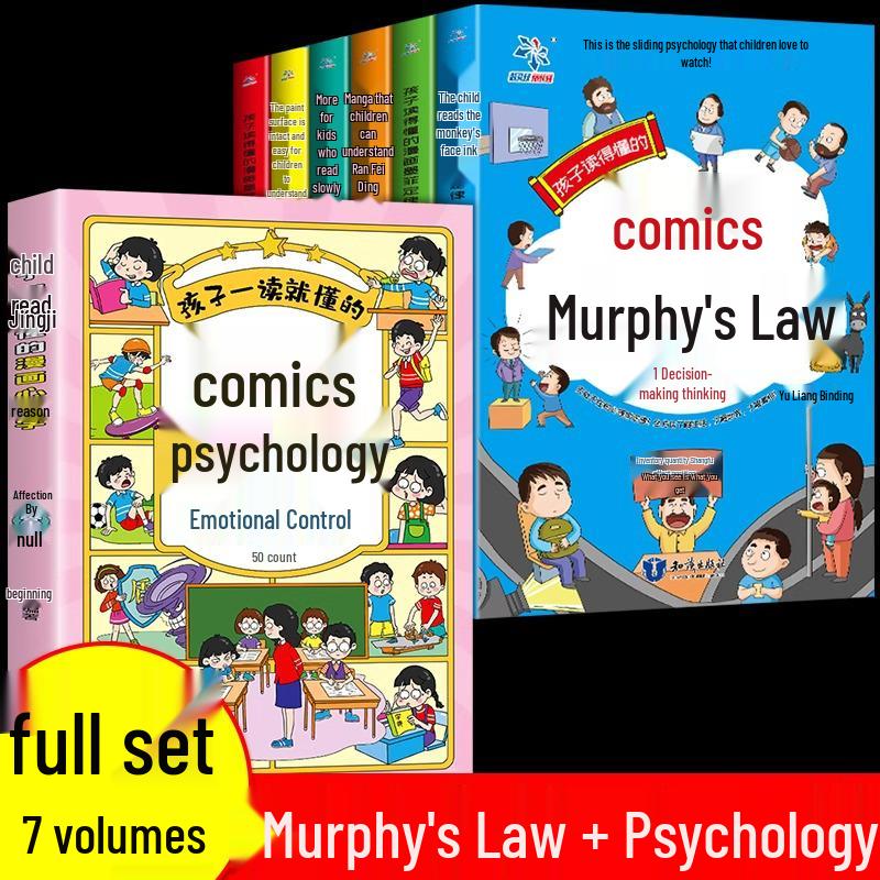 Manga Prawo Murphy'ego dla Dzieci: Wszystkie 6 Tomów - Seria Psychologia Dziecka dla Uczniów Szkoły Podstawowej