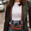 PU Leather Instant Camera Case Anti Scratch Storage Bag for Fujifilm Instax WIDE EVO Travel