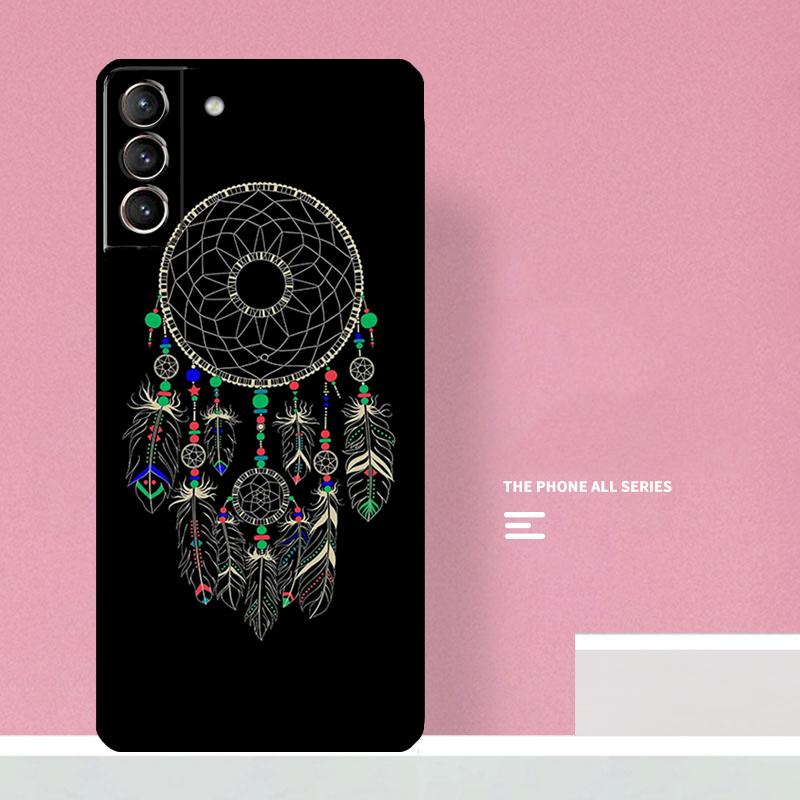 Retro Feather Dreamcatcher Phone Case For Samsung Galaxy S26 S25 S24 S20 S21 S22 S23 Ultra S10 Plus S25 FE Cover Coque