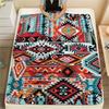 1Pc Native American Pattern Print Flannel Blanket, High Quality Comfortable for All Seasons, Home Decor, Warmth and Comfort, Perfect for Gifts