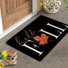 Retro Ghost Star Moon Pattern Halloween Household Doormat, Vintage Spooky‑themed Printed Floor Rug, Decorative Entry Mat