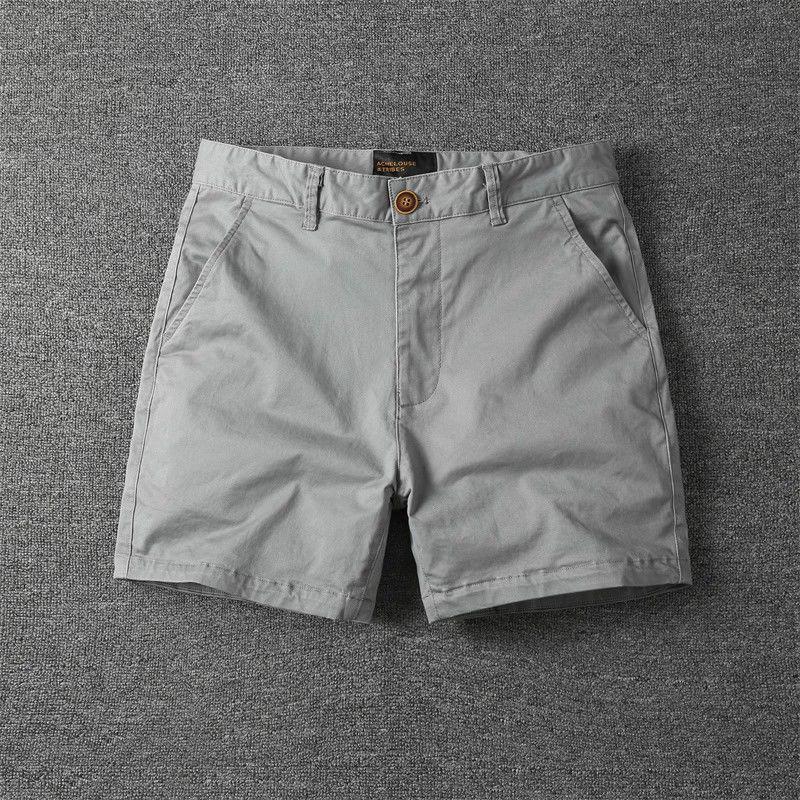 Men's Trendy Pure Cotton Elastic Three-Quarter Summer Shorts - Fashionable, Versatile, and Casual.
