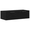 Wall Cabinet Black Oak Effect 68 x 30 x 20 cm Engineered Wood