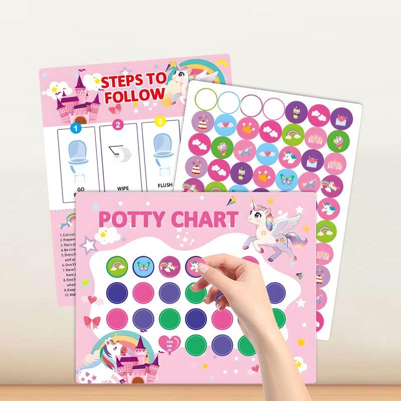 Kids Potty Training Reward Sticker Chart For Boys Girls Toilet Habit Cultivation