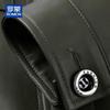 ROMON Men's Genuine Sheepskin Lapel Leather Jacket